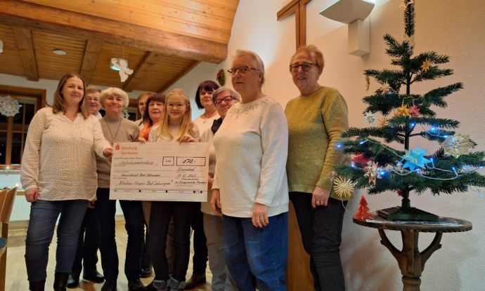 Spende 670 € /  Frauenkreis der evangelischen Kirche Dorndorf